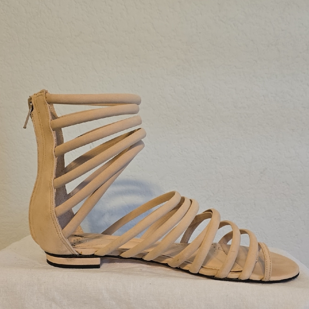Klub Nico "Jolie" Nude Nubuck Gladiator Sandals. Size 7M Gently Worn - Picture 12 of 16